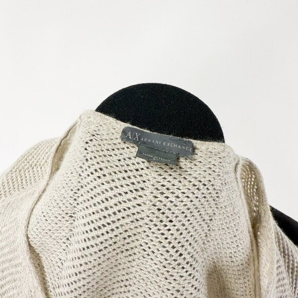 ARMANI EXCHANGE SMALL SHEER KNIT TOP T SHIRT - Picture 8 of 9